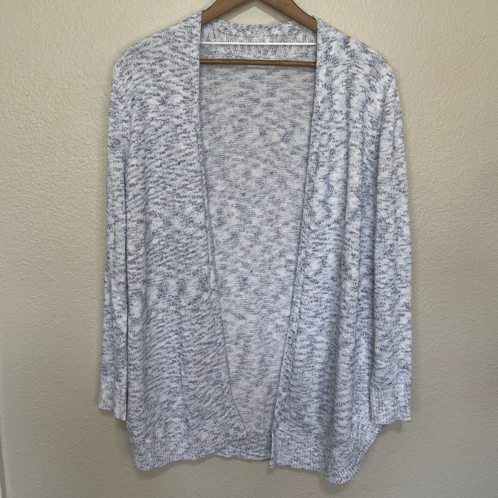 Charter Club Women's Open Front Sweater Blue Size M
